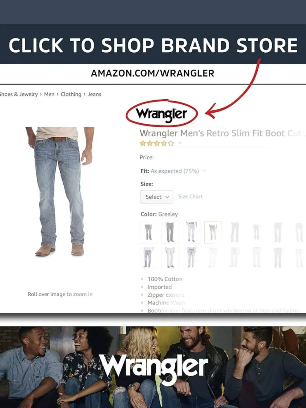 Men's Retro Relaxed Fit Boot Cut Jean